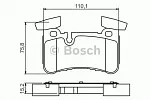 Тормозные накладки BOSCH BS149717