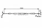 Трос ручника BOSCH BS151732