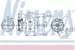 Вентилятор (моторчик) печки NISSENS BS53346