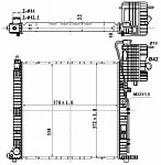 Радиатор охлаждения двигателя NRF BS92419 Радиатор охлаждения двигателя NRF BS92419