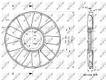 Вентилятор радиатора NRF BS62350