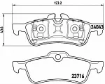Тормозные колодки BREMBO Задние BS143668