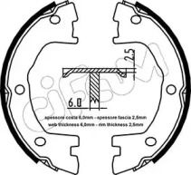 Тормозные колодки ручника Cifam BS233318