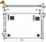 Радиатор охлаждения двигателя NRF BS90542