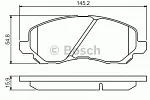 Тормозные накладки BOSCH BS147805