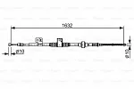 Трос ручника BOSCH BS152408 Трос ручника BOSCH BS152408