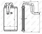 Радиатор печки NRF BS118618 Радиатор печки NRF BS118618