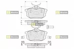 Тормозные накладки STARLINE BS145926