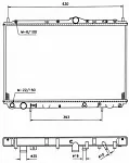 Радиатор охлаждения двигателя NRF BS91311