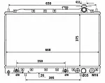 Радиатор охлаждения двигателя NRF BS91599