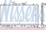 Радиатор охлаждения двигателя NISSENS BS91417