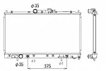 Радиатор охлаждения двигателя NRF BS91197