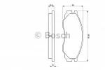 Тормозные накладки BOSCH BS146706