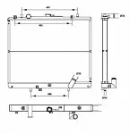 Радиатор охлаждения двигателя NRF BS91656