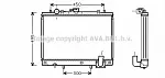 Радиатор охлаждения двигателя AVA BS91250