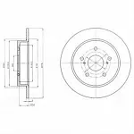 Тормозной диск DELPHI BS139500