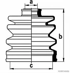 Пыльник ШРУСа JAKOPARTS BS155691