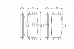 Тормозные накладки BOSCH BS146079