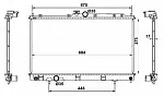 Радиатор охлаждения двигателя NRF BS90174