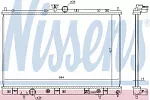 Радиатор охлаждения двигателя NISSENS BS92353