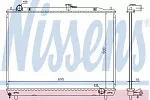 Радиатор охлаждения двигателя NISSENS BS91887