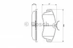 Тормозные накладки BOSCH BS146375