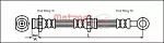 Тормозной шланг METZGER BS134332 Тормозной шланг METZGER BS134332
