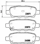 Тормозные накладки BREMBO BS146806