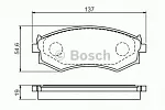 Тормозные накладки BOSCH BS147058