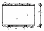 Радиатор охлаждения двигателя NRF BS90779