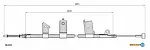 Трос ручника ADRIAUTO BS152046