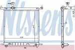 Радиатор охлаждения двигателя NISSENS BS92038 Радиатор охлаждения двигателя NISSENS BS92038