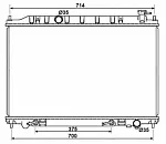 Радиатор охлаждения двигателя NRF BS91921