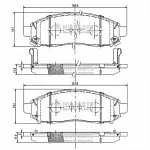 Тормозные накладки NIPPARTS BS146931