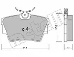 Тормозные накладки METELLI BS146173