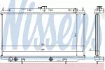 Радиатор охлаждения двигателя NISSENS BS91728