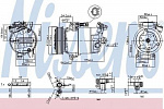 Компрессор кондиционера NISSENS BS97416