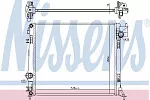 Радиатор охлаждения двигателя NISSENS BS91846
