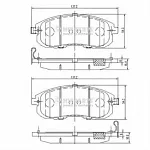 Тормозные накладки NIPPARTS BS148148