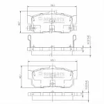 Тормозные накладки NIPPARTS BS145984