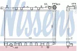 Радиатор охлаждения двигателя NISSENS BS90673