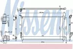 Радиатор кондиционера NISSENS BS99474 Радиатор кондиционера NISSENS BS99474