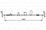 Трос ручника BOSCH BS152513