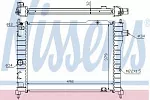 Радиатор охлаждения двигателя NISSENS BS91825