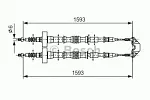 Трос ручника BOSCH BS152813