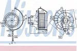 Вентилятор отопителя NISSENS BS116193