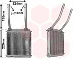 Радиатор отопителя печки VAN WEZEL BS117502