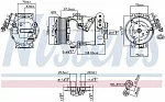 Компрессор кондиционера NISSENS BS97426