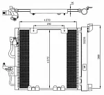 Радиатор кондиционера NRF BS98665 Радиатор кондиционера NRF BS98665