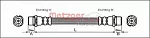 Тормозной шланг METZGER BS132857 Тормозной шланг METZGER BS132857